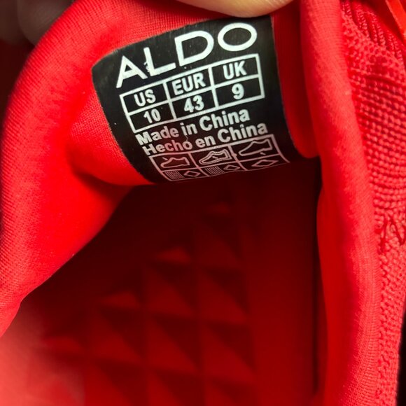 ALDO Red Summer Mesh Sneakers – Size 43 (US 10 / UK 9) - Picture 5 of 6